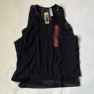 Tangerine Black Double Layer Tank Top